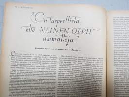 Kotiliesi 1935 nr 19 lokakuu Kansikuva Martta Wendelin (lapset syyssateessa) , Hilda Ihamuotila Histan kartanon emäntä, riistaruokia