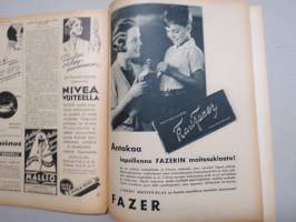 Kotiliesi 1935 nr 19 lokakuu Kansikuva Martta Wendelin (lapset syyssateessa) , Hilda Ihamuotila Histan kartanon emäntä, riistaruokia