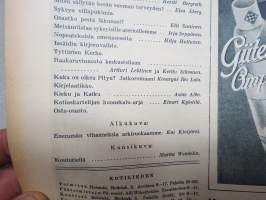 Kotiliesi 1935 nr 19 lokakuu Kansikuva Martta Wendelin (lapset syyssateessa) , Hilda Ihamuotila Histan kartanon emäntä, riistaruokia