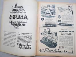 Kotiliesi 1935 nr 12, kansikuva Martta Wendelin, Iso tietosanakirja, Suomen järvistä ja niiden rannoista, Karjalaisten häitten itkuvirsistä, Neulevaatteet, ym.