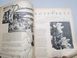 Kotiliesi 1935 nr 12, kansikuva Martta Wendelin, Iso tietosanakirja, Suomen järvistä ja niiden rannoista, Karjalaisten häitten itkuvirsistä, Neulevaatteet, ym.
