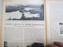 Kotiliesi 1935 nr 12, kansikuva Martta Wendelin, Iso tietosanakirja, Suomen järvistä ja niiden rannoista, Karjalaisten häitten itkuvirsistä, Neulevaatteet, ym.