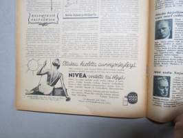 Kotiliesi 1935 nr 12, kansikuva Martta Wendelin, Iso tietosanakirja, Suomen järvistä ja niiden rannoista, Karjalaisten häitten itkuvirsistä, Neulevaatteet, ym.
