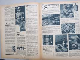 Kotiliesi 1935 nr 10, kansikuva Martta Wendelin, Kaksi kotitaloustyön lipunkantajaa, Onko lapsia muistettu?, Pian on muuttojen aika, Lähemmäksi luontoa, ym.