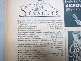Kotiliesi 1935 nr 10, kansikuva Martta Wendelin, Kaksi kotitaloustyön lipunkantajaa, Onko lapsia muistettu?, Pian on muuttojen aika, Lähemmäksi luontoa, ym.