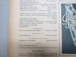 Kotiliesi 1935 nr 10, kansikuva Martta Wendelin, Kaksi kotitaloustyön lipunkantajaa, Onko lapsia muistettu?, Pian on muuttojen aika, Lähemmäksi luontoa, ym.