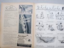 Kotiliesi 1935 nr 9 1.5.1935, Kansi Martta Wendelin,Lapset luontoa rakastamaan, Pienasuntonäyttely mm. Artek-kalusteita, Hedelmäpuut, Virkistyslomat, ym.