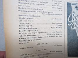 Kotiliesi 1935 nr 9 1.5.1935, Kansi Martta Wendelin,Lapset luontoa rakastamaan, Pienasuntonäyttely mm. Artek-kalusteita, Hedelmäpuut, Virkistyslomat, ym.