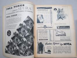 Kotiliesi 1935 nr 7, 1.4.1935 Kansi Martta Wendelin, Kenkämallistoa, Ellinor Ivalo koti, Muutama sana sterilisoimisesta ja -laista, Sairashuone ja -vuode, ym.