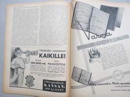 Kotiliesi 1935 nr 7, 1.4.1935 Kansi Martta Wendelin, Kenkämallistoa, Ellinor Ivalo koti, Muutama sana sterilisoimisesta ja -laista, Sairashuone ja -vuode, ym.