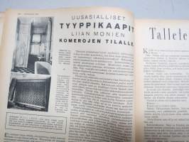 Kotiliesi 1935 nr 6, kansikuva Martta Wendelin, Mikä on ihmiselle tärkeintä elämässä?, Perheenemäntä kotiapulaisensa työnjohtajana, Työhulluus, Kultatähkäpäivä!, ym.