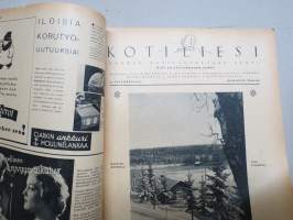 Kotiliesi 1935 nr 3, kansikuva Martta Wendelin, Kuka on oikea Pityu?, Kuolemisen taito on elämäntaidon kypsyysnäyte, Nuorten parien koteja, Vieraskoreutta, ym.