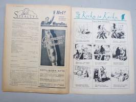 Kotiliesi 1935 nr 2, 15.1.1935, Kansi Martta Wendelin, Runsaasti kuvia, mainoksia  ja artikkeleita, Vuoden 1935 ajankuvaa. Rauman pitsinnyplääjät