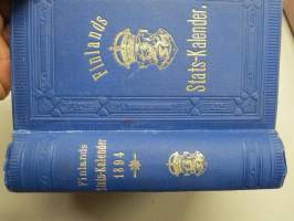 Finlands Stats-Kalender (Statskalender) 1894