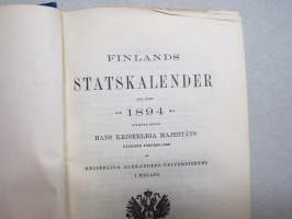 Finlands Stats-Kalender (Statskalender) 1894