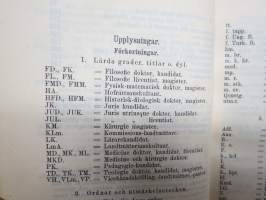 Finlands Stats-Kalender (Statskalender) 1894