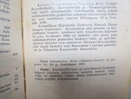 Suomenmaan Waltio-Kalenteri (valtiokalenteri / statskalender) 1896