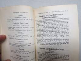 Suomenmaan Waltio-Kalenteri (valtiokalenteri / statskalender) 1896