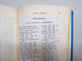 Suomenmaan Waltio-Kalenteri (valtiokalenteri / statskalender) 1896