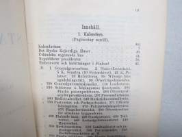 Finlands Stats-Kalender (Statskalender) 1892
