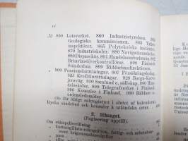 Finlands Stats-Kalender (Statskalender) 1892