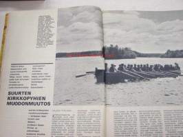 Kotiliesi 1969 nr 12 (Seija Katila: Karjalan kunnailla, Äyräpään kansallispukuja, kuvat Kalervo Manninen. Suomenlinnan kesä. Kerttu ja Kaarlo Sukki.