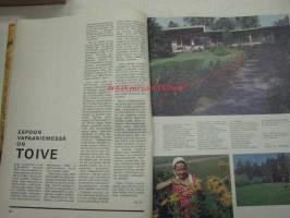 Kotiliesi 1969 nr 12 (Seija Katila: Karjalan kunnailla, Äyräpään kansallispukuja, kuvat Kalervo Manninen. Suomenlinnan kesä. Kerttu ja Kaarlo Sukki.