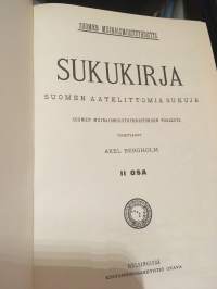 Sukukirja 1-2 Suomen aatelittomia sukuja