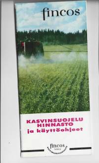 Fincos kasvinsuojeluhinnasto ja käyttöohjeet 1963  24 sivua