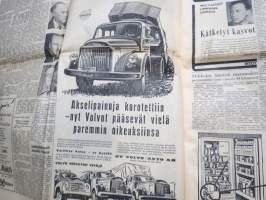 Uusi Suomi 1961, 13.4.1961, Juri Gagarin - Neuvostomajuri kiersi maapallon avaruudessa, Adolf Eichmann oikeudessa, ym.
