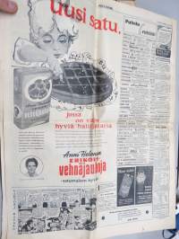 Uusi Suomi 1961, 13.4.1961, Juri Gagarin - Neuvostomajuri kiersi maapallon avaruudessa, Adolf Eichmann oikeudessa, ym.