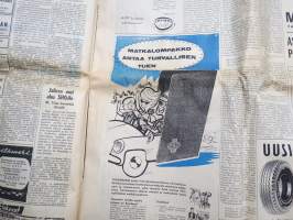 Turun Sanomat 1961, 6.5.1961, 14 minuutin avaruslento Cape Canaveral - muunneltu V2-raketti - Alan Shepard, Turkuun valmistuneita kerrostaloja