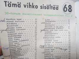 Dallapé vihko nr 68 - Dallapé Tanssiorkesteri -30-luvun suosituimmat humppasävelmät 2