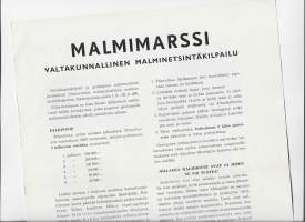 Malmimarssi- valtakunnallinen malmimarssi 1961