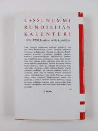 Runoilijan kalenteri 1959-1960, kuultua, nähtyä, koettua (signeerattu, tekijän omiste)