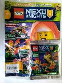 Lego lehti nro 2 huhtikuu 2018 Nexo Knights minihahmo Aaron
