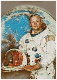 Apollo 11, avaruus, taidepostikortti, koko A6, käyttämätön. Suoraan taiteilijalta, näitä ei saa muualta. Myös paljon muita Mannerheim-kohteita myynnissä.