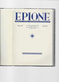 Epione 1943 - Suomen Sairaanhoitajanyhdistys / Sjuksköterskeföreningen i Finland, suomen- ja ruotsinkielinen jäsenlehti -sidottu vuosikerta