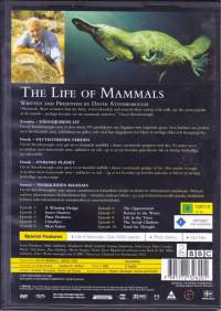 David Attenborough - The Life of Mammals - Nisäkkäiden maailma  2002.  4 DVD, 10 jaksoa. Koko sarja.