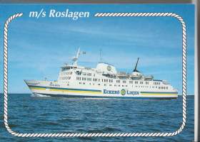 Eckerö Line / Roslagen -  laivapostikortti  postikortti lkulkematon