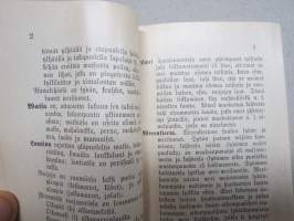 Ensi apu onnettomuuden kohtauksissa ja tappelutantereella. Lyhyt ohjaus Armeliaisuusosastoja ja Parannusjoukkoja varten 1886 (Näköispainos 1981)