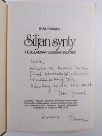 Siljan synty : F. E. Sillanpää vuosina 1923-1931 (signeerattu, tekijän omiste)