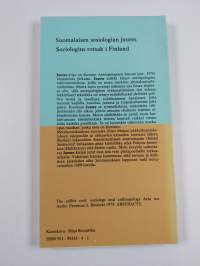 Suomalaisen sosiologian juures [Sociologins rotsak i Finland]