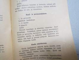 Lentolehtinen 1917 - Helsingin kaupungin kalliinajan kotitalouskomitea - Sarja II -ruokaa vähäarvoisista lihoista sekä vihanneksista
