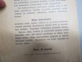 Lentolehtinen 1917 - Helsingin kaupungin kalliinajan kotitalouskomitea - Sarja II -ruokaa vähäarvoisista lihoista sekä vihanneksista