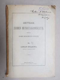 Luetteloja Suomen muinaisjäännöksistä XX (jälkimmäinen osa) - Laukaan kihlakunta, Karstula ja Kivijärvi