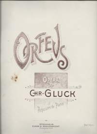 Orfeus Opera af Chr Gluck Potpourri for Piano