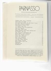 Parnasso Kirjallisuuden katsaus 1951 nr 1 sis luettelo liitteenä
