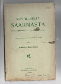 Kristillisestä saarnasta siveellisesti velvoittavana saarnana : uskonnollisia olojamme silmällä pitäenKirjaHenkilö Hannula, Edvard, 1859-1931WSOY 1903.