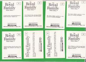 The Royal Family, 1988. Keräilykuvia Englannin Kuninkaallisesta perheestä: The Queen Mother, Diana, Charles, E II, Margaret, William, Henry, Philip, Anne etc.